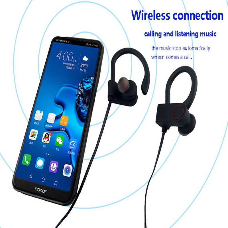 Hoogwaardige, comfortabele, draadloze Bluetooth-headset met oorhaakjes