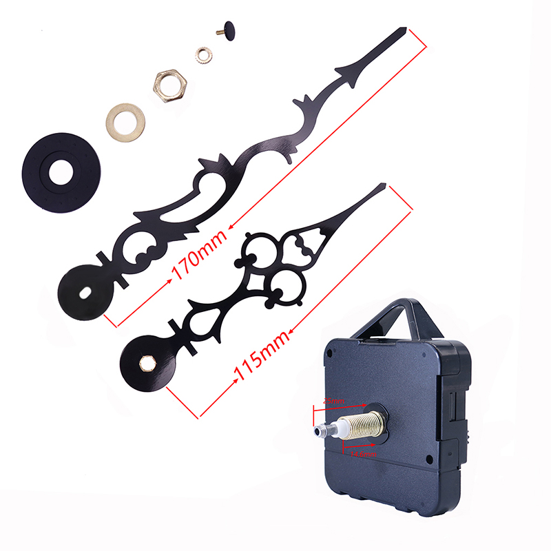 groothandel 15 mm grote koppel I-as wandklokbeweging met wijzers