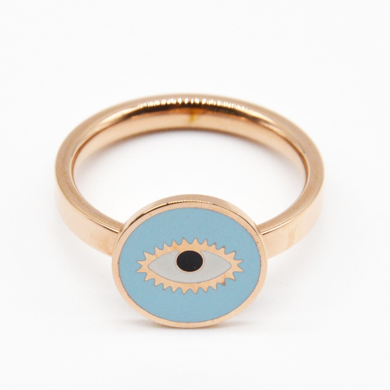 Rubber ring van roestvrij staal