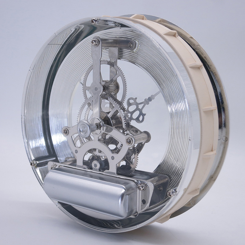 luxe zilveren diameter 133 MM metalen klokinzet