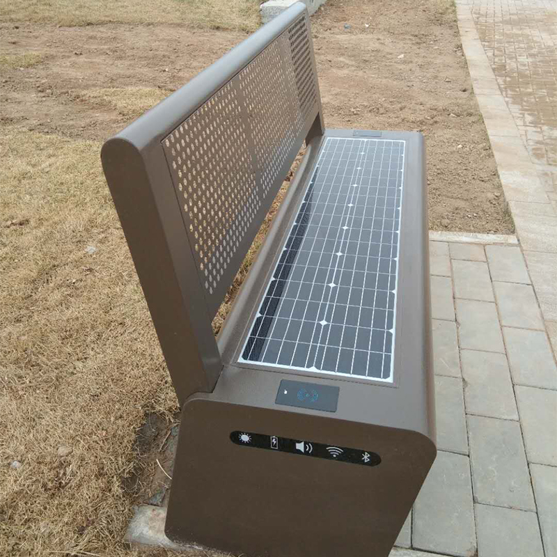 Draadloos opladen Fabrieksprijs Urban Seats Solar Garden Bench Fabrikant