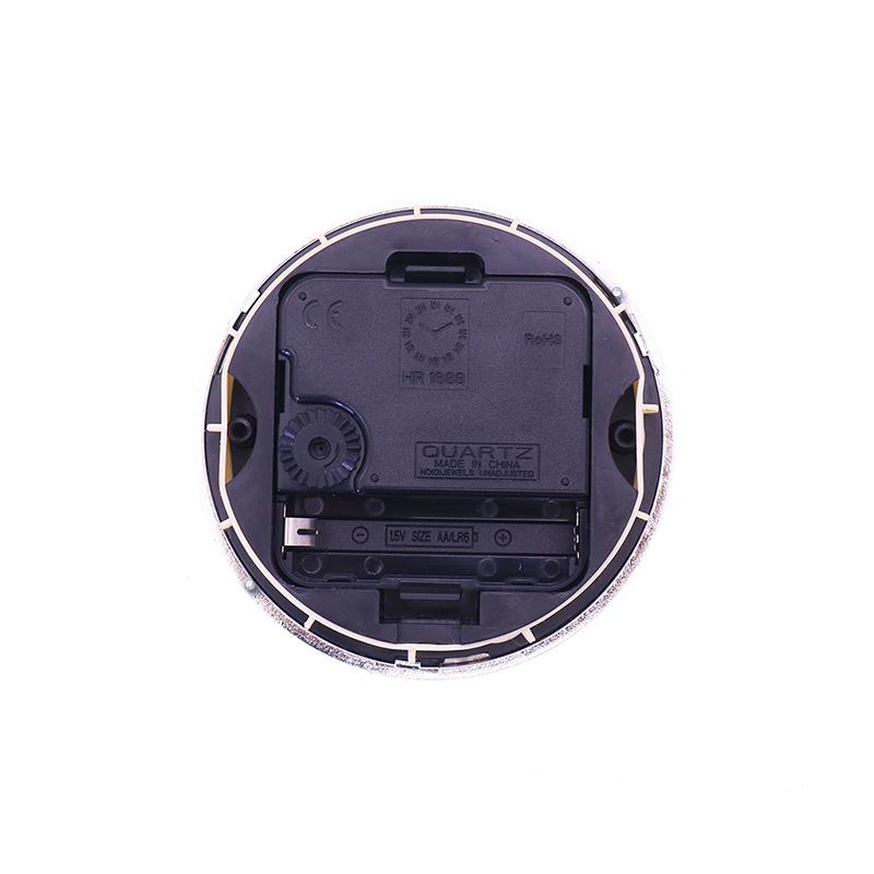 Diameter 90mm zilverkleurige bodem Arabische klauwklok invoegen