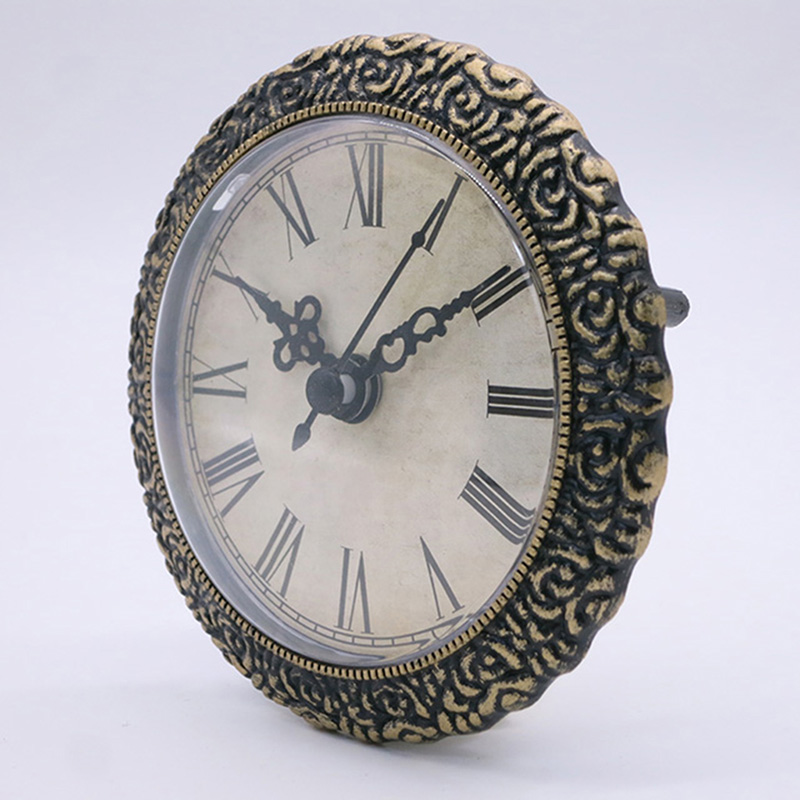 Antieke Black Wall Clock Invoegen met 95MM Diameter