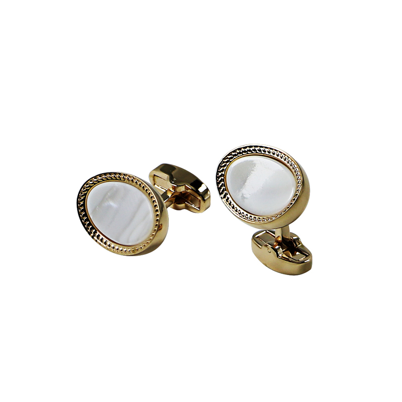 Shell Pearl Gold Gepersonaliseerde Cuff Links