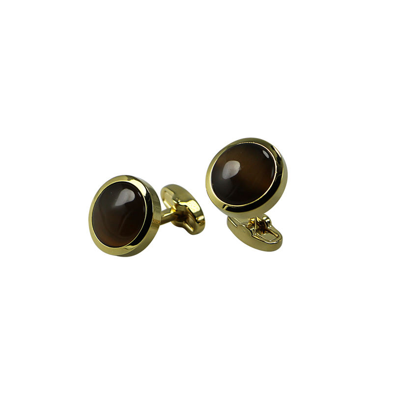 Eye Gold Plated Custom Cuff Links