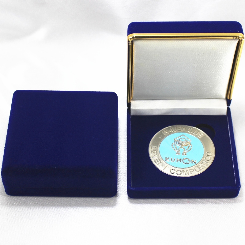 Item D-33S ronde vorm Velvet Box voor munt, medaille $badge, mm.80*80*30, gewichten over 65g