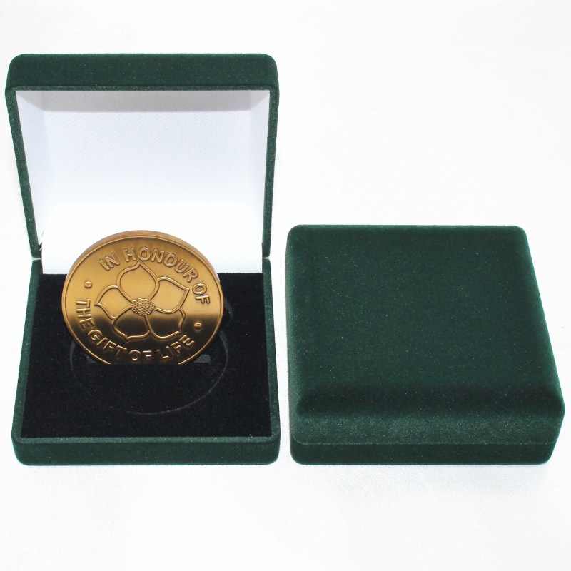 Item D-33S ronde vorm Velvet Box voor munt, medaille $badge, mm.80*80*30, gewichten over 65g