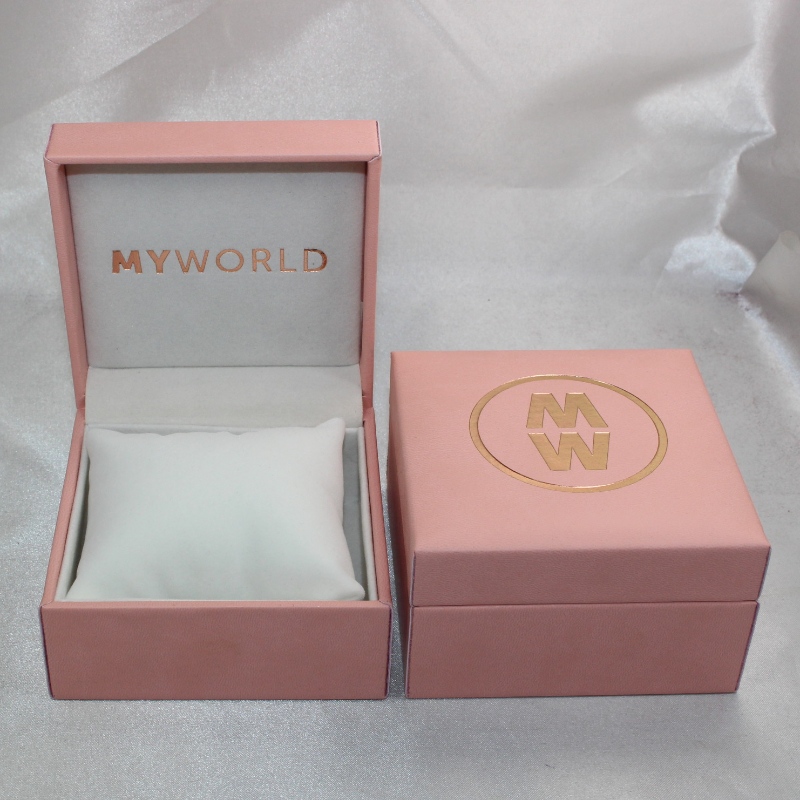 Item V-05 rechthoek Plastic Leatherette Paper box voor horloge.Mm.100*100*60, gewichten over 194g