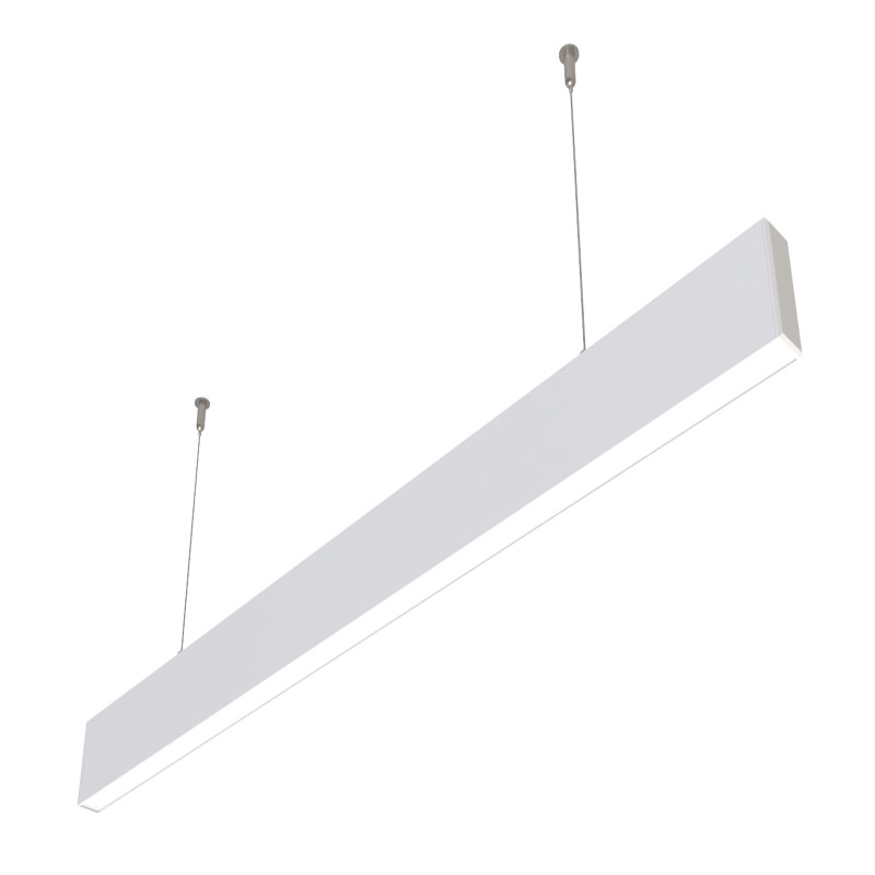 Mode op en neer uitstralend LED-decoratieproject Lineair licht voor eetzaalwinkelcentra Ofiice