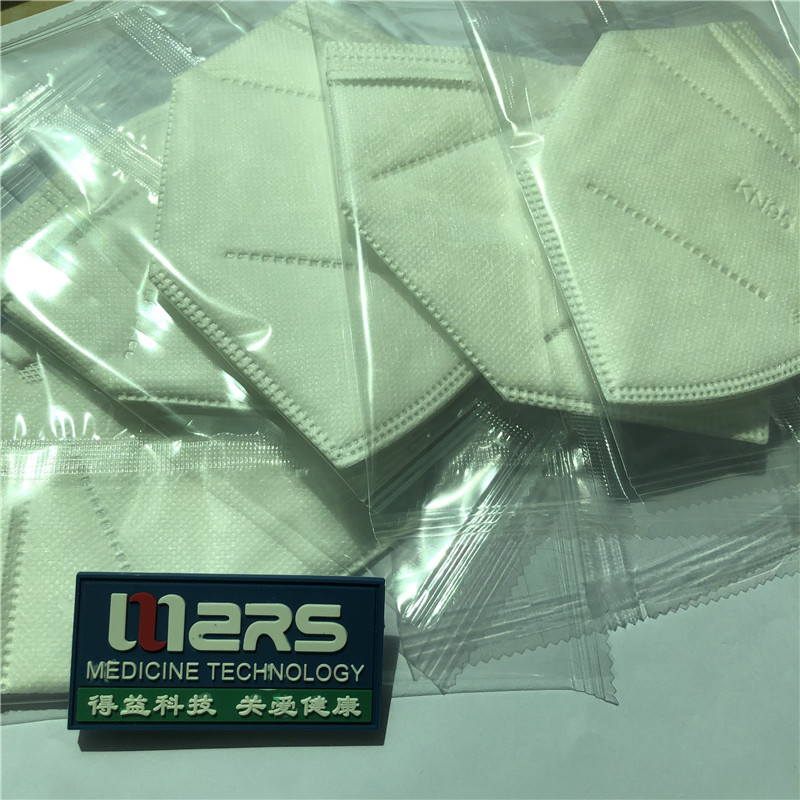 2020 Nonwoven KN95 Beschermend, niet-medisch opvouwbaar halfgelaagd gezichtsmasker met 5 lagen voor zelfgebruik