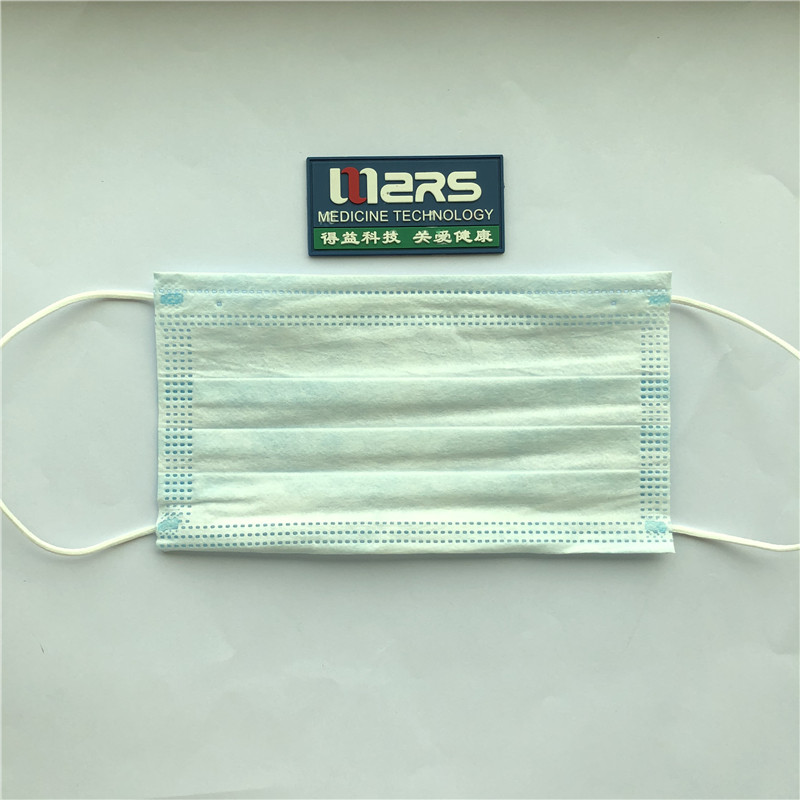 Fabriek 3-laags non-woven wegwerp medisch gezichtsmasker met oorlus