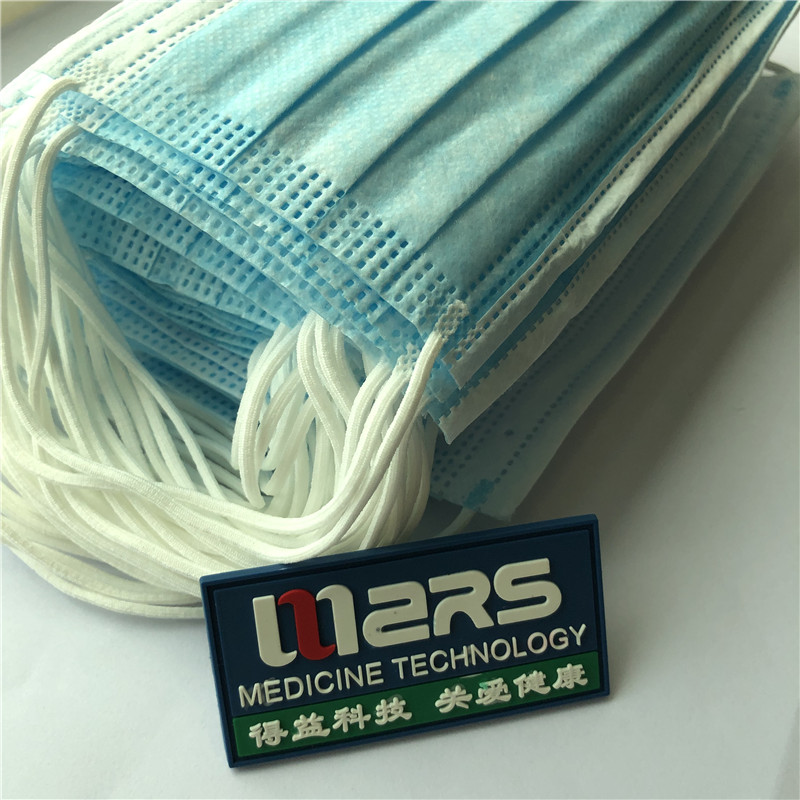 Fabriek 3-laags non-woven wegwerp medisch gezichtsmasker met oorlus