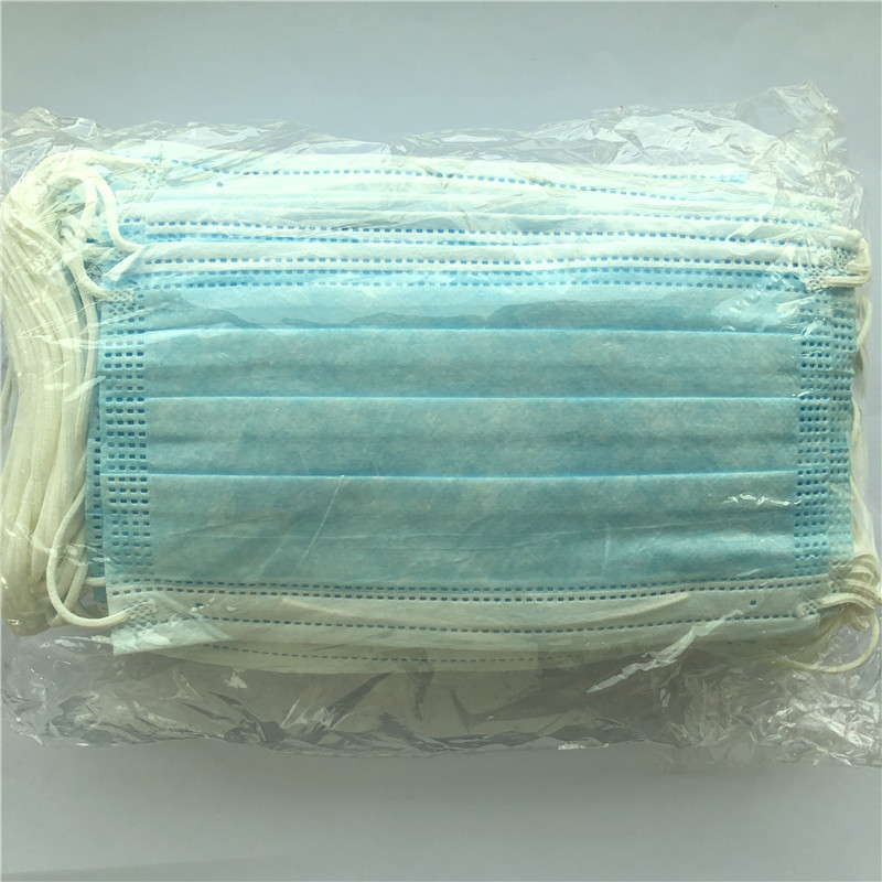 Wholesale Blue 3 ply Earloop Disposable Face Mask