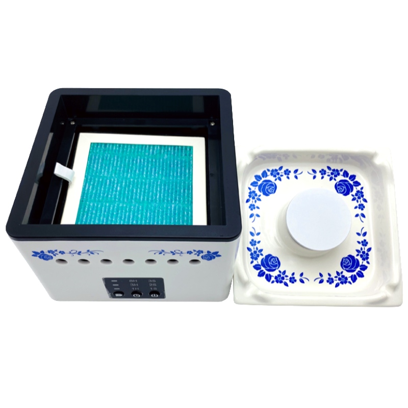 Modieuze elektronische intelligentie en rookloze creatieve asbak desktop luchtreiniger T1
