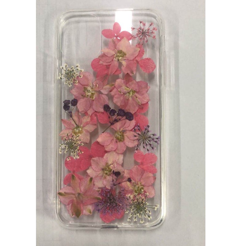 Dringende bloem Epoxy Phone Case, Glitter Epoxy Case