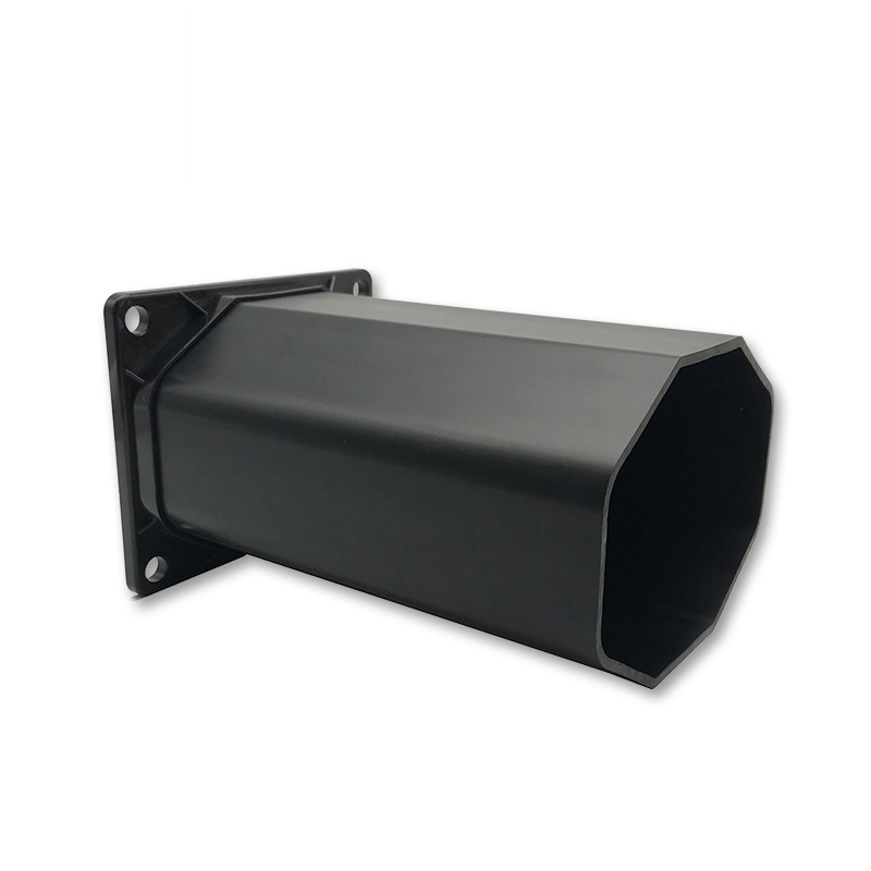 Aangepaste PVC plastic achthoekige buisaccessoire pijp voor stranddoucheuitrusting