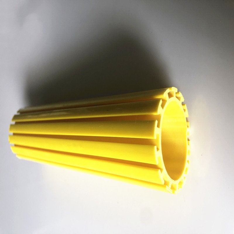 op maat gemaakt extrusie pvc-profiel buis kunststof buisprofiel voor lollysteun glijdende sleuf