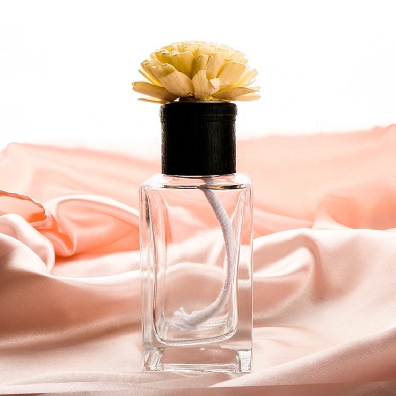 Hoge kwaliteit rotan Sticks Reed Diffuser glazen fles voor persoonlijke verzorging