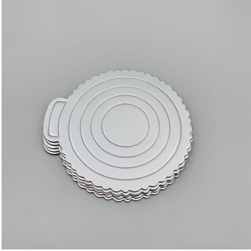 Silver Circle Pastry Board Waterproof Surface