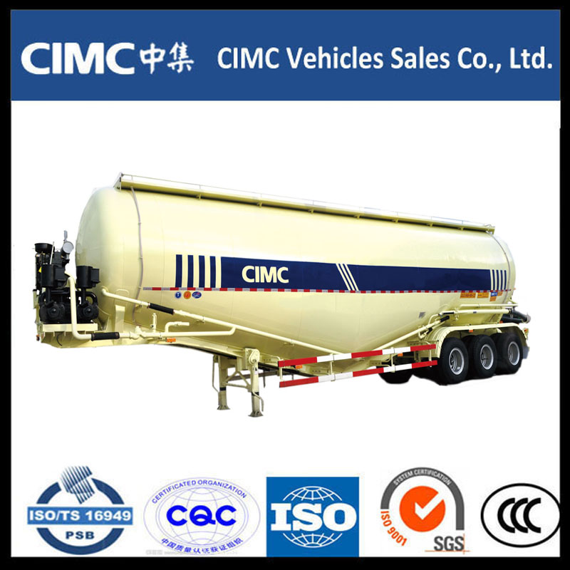 Warme verkoop CIMC Bulk Cement Powder Tank Semi Trailer