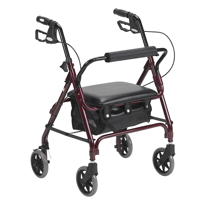 24 ”ovale stalen rollator voor bariatrische doeleinden