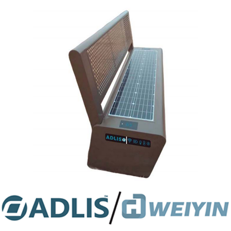 Hoogwaardig materiaal Eenvoudige installatie Gratis onderhoud Slimme banken met zonne-energie