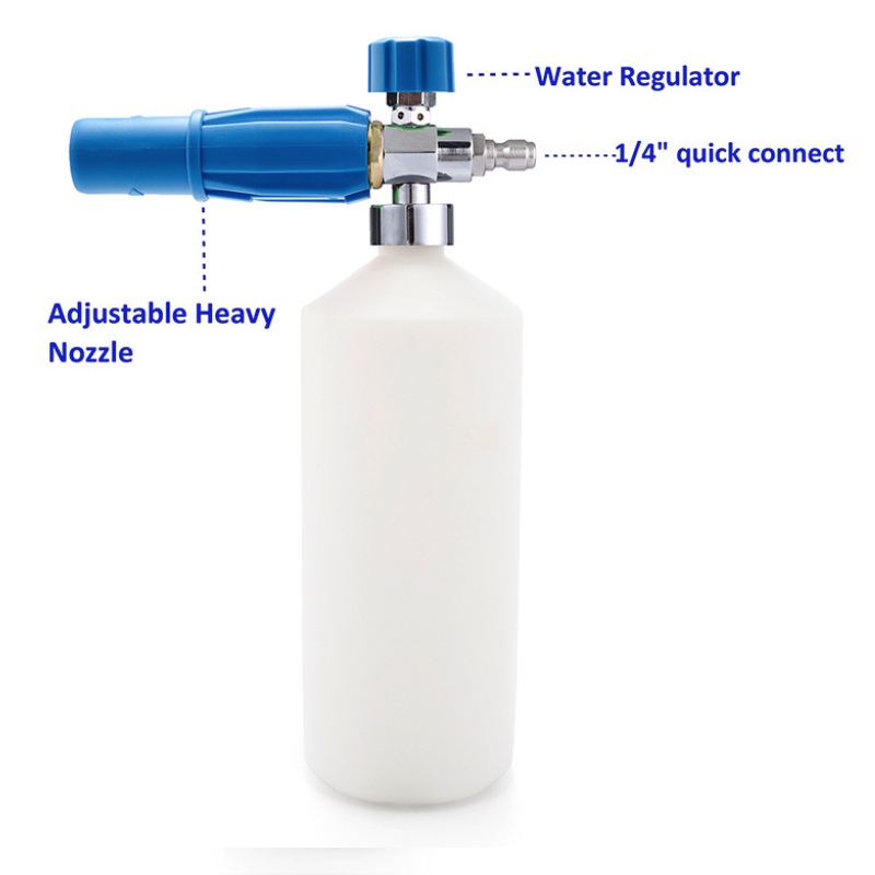 Schuimkanon Sneeuw Schuimlans Hogedrukreiniger Wasstraat Snelsluiting Verstelbare 1\/4 \