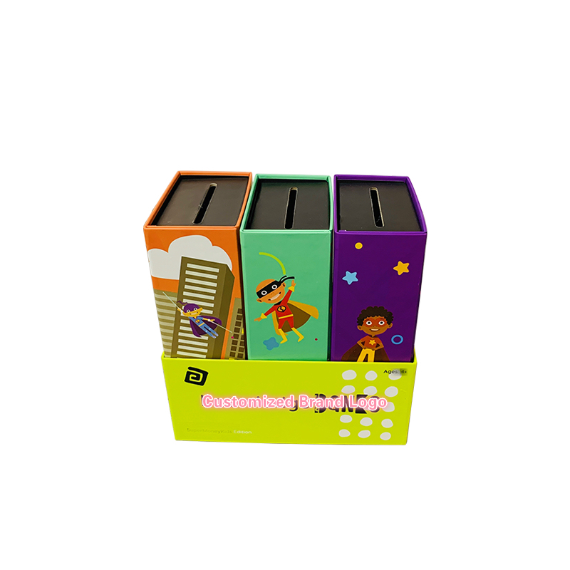 Piggy Bank voor kinderen 3-in-1 Money Box Made of Cardboard