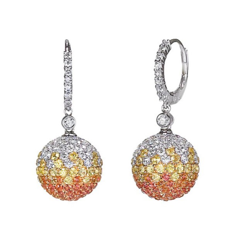 Sferische Dames Oorbellen 925 Sterling Zilver Hypoallergeen Oorbellen China Ruifanbao Sieraden Fabriek