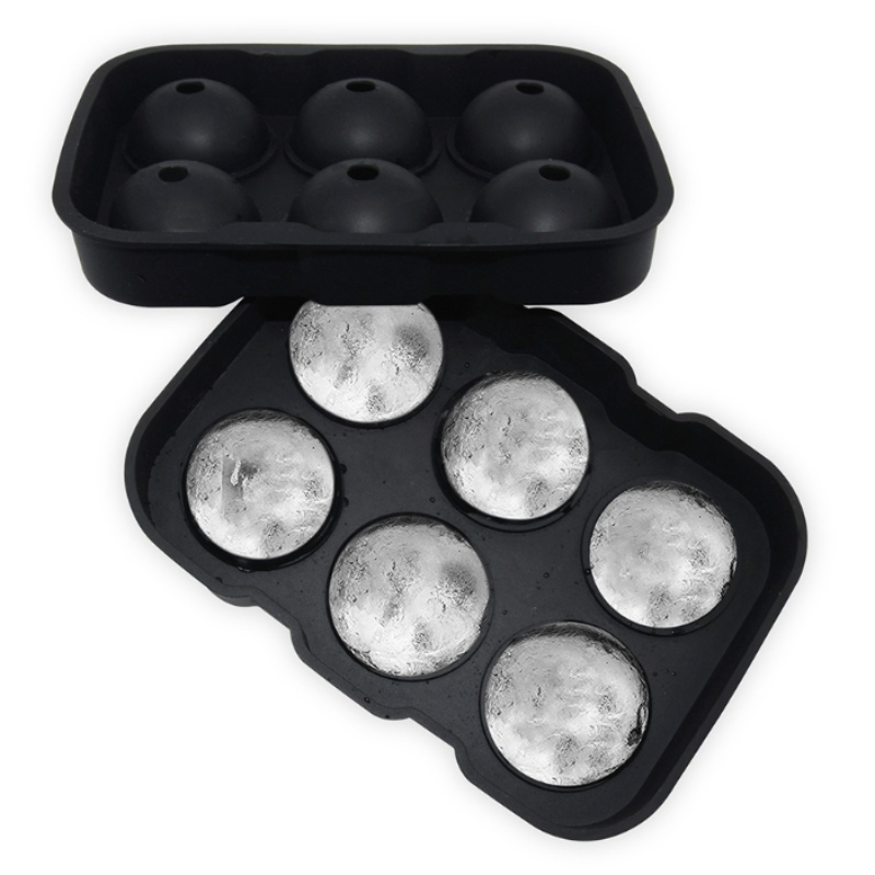 Speciaal ijsmodel voor 10 kleuren spot whisky 6-gaats ijshockeyvorm ronde waterdichte ijsblokjesmachine