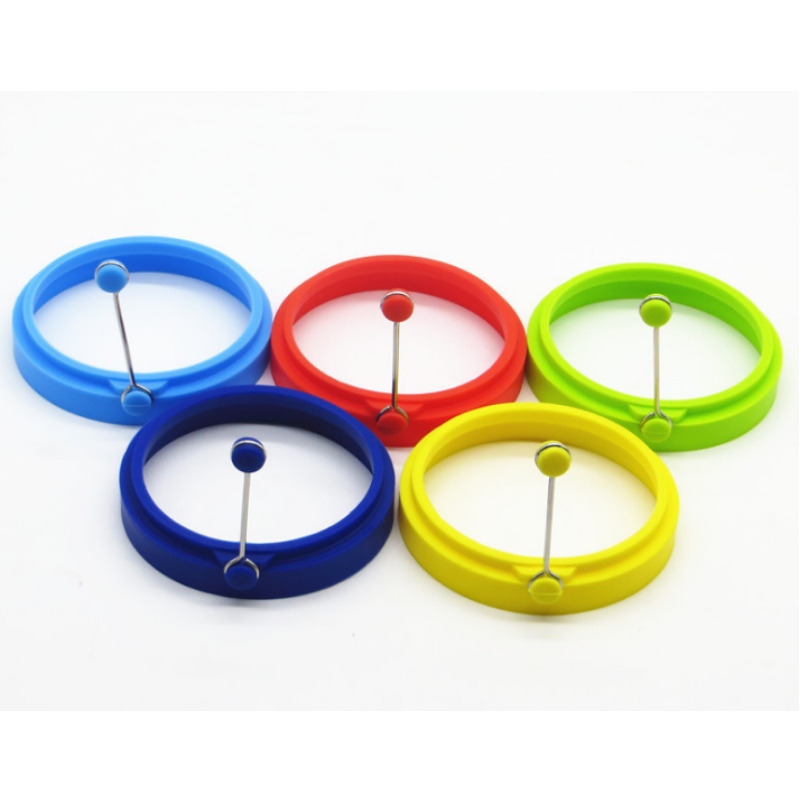 Siliconen ronde omelet handvat siliconen omelet DIY vorm zakje ei siliconen eierring