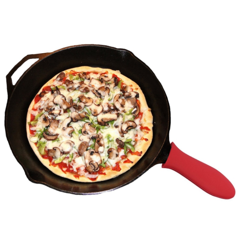 Verdikte silicagel handvat deksel pan handvat deksel koekenpan silicagel handvat handschoen warmte-isolatie antislip pan handvat deksel