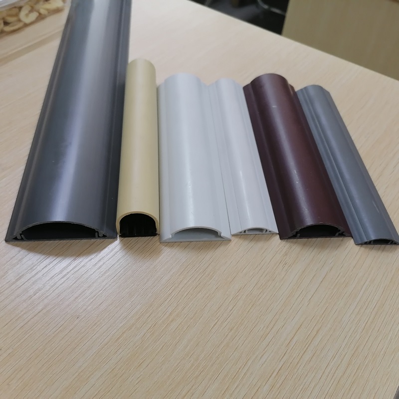 Stijf PVC-kabelgootprofiel halfronde boog aarddraadafdekking kabelverborgen afscherming vloerdraadbeschermer kabelgoot