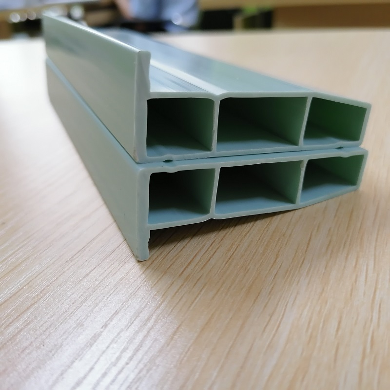 Chinese fabrikant van PVC tuyere profiel pvc holle profielfabrikant pvc L-profielafwerking voor ventilatiesysteem