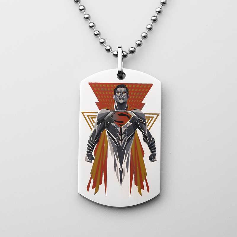 Superman roestvrijstalen hanger Superman dog tag ketting