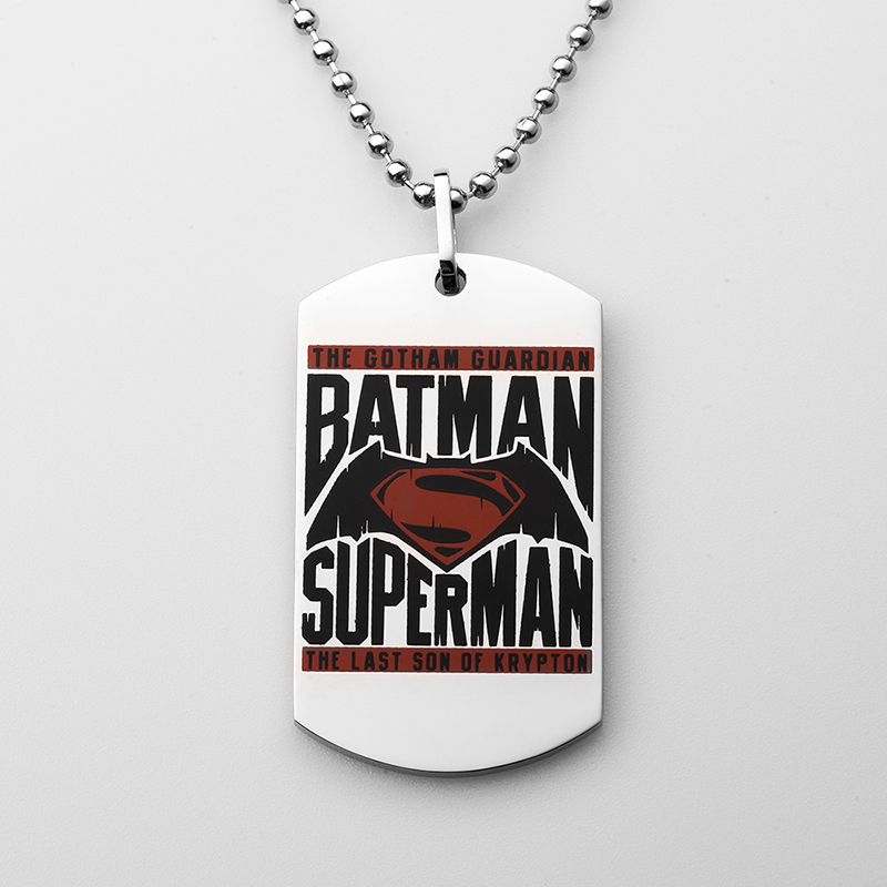 Superman roestvrijstalen hanger Superman dog tag ketting