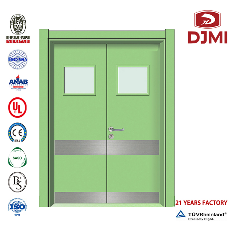 Goedkope houten patronen Luxe kamers Ziekenhuis houten deur Aangepaste melamine kliniekkamer Hpl houten deur Nieuwe instellingen Hoofdontwerp houtsnijwerk Childern Hospital Fire Door