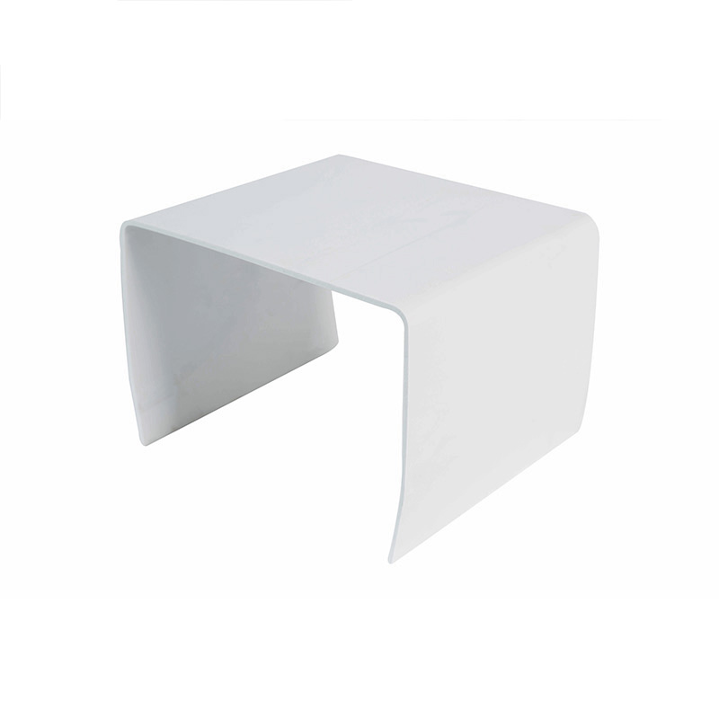 Aangepaste PVC plastic profiel extrusie vierkante buis voor watervallen gordijn trog van PVC plastic water gordijn rand groef