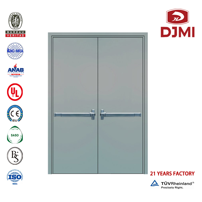 Chinese fabriek gegalvaniseerde bewijsdeuren Hotel Rated Ul Listed Steel Fire Door Hoge kwaliteit deuren prijzen Double Leaf Steel Fire Door Goedkope 3 deuren 1 uur Rated Steel Fire Door in Guangdong