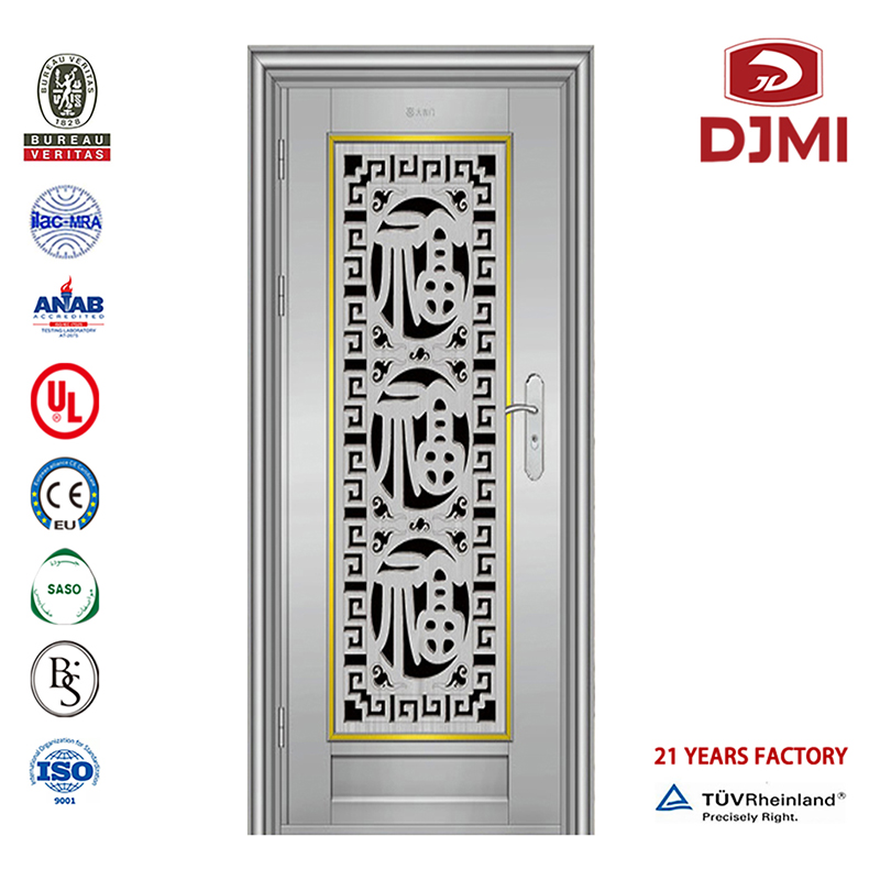 Importeur 304 Ss-veiligheidsdeuren en -ramen Gegalvaniseerd ijzeren slot Appartement: hoofdingang Roestvrijstalen deur Hoge kwaliteit Ss304 Design Made in China Lock Dubbele roestvrijstalen deur Goedkope buitendeuren gemaakt in China Vei...