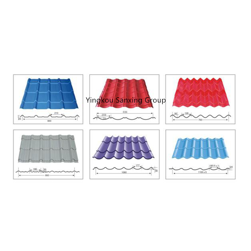 Glazen tegels Corrugated Roll Forming Machine