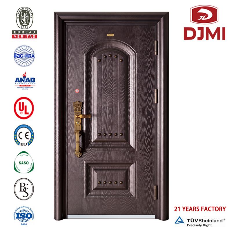 Gloednieuw voor Hotel Modern Doors Uitstekende Steel Deur Hot Selling Iron Paint Colors Deur Steel Security Deuren Multifunctionele Decoratieve Modern Front Security Residentiële Deuren