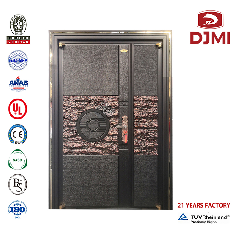 High Quality Gated Blast Resstante Armoured Sliding Steel Front Deur Cheap Main Gate Steel Black Armoured Deur Loops Customed Wooden In Guangdong New Steel Wood Security Deur Super Gepantserde Deuren