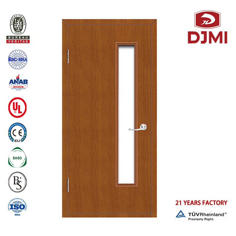 Chinese fabriek Teakhout Ontwerpen 2 uur 60 minuten Brandwerende houten deur Hoge kwaliteit Hoofdontwerpen 2011 Hout Noodvuurvaste binnendeur Goedkope houten deurstijlen Nooduitgangdeur met duwstang Brandwerende houten deuren