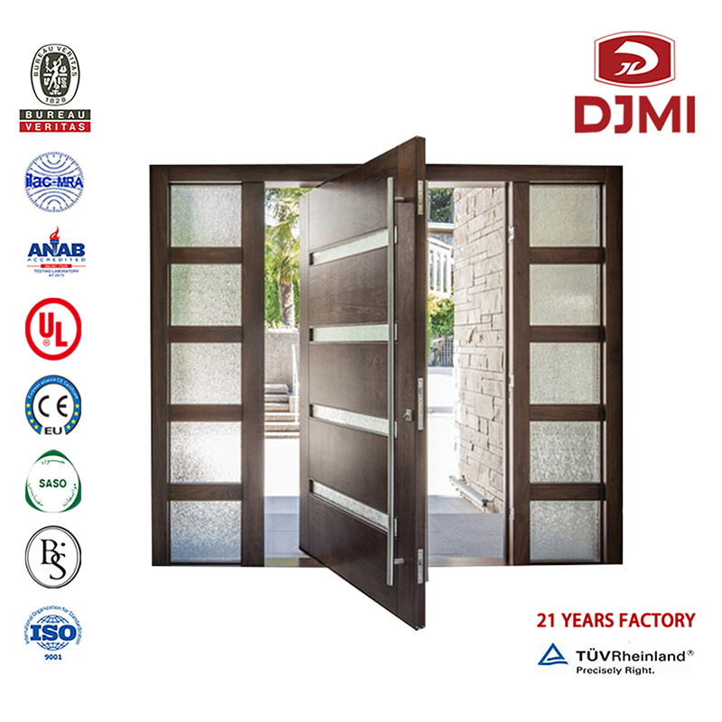 Chinese fabriek Hout met glasontwerp Main Steed Wood Entrance Deur High Quality Wood Doors for Villas Main Villa Entrance Wood Design Deur Goedkope Types of Home Modern Plywood Design