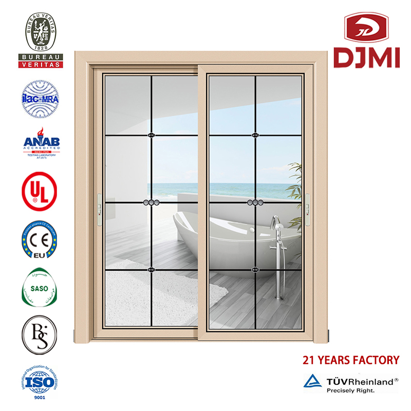 Professionele nieuwe aluminium glijdende interieur halve glazen deur Nieuw aluminium Filippijnen prijs glijdend ontwerp voor hotel Turkije stijl Heet verkoop aluminium deur Gloednieuw aluminium glas met klamboe Slank profiel glijden heet...