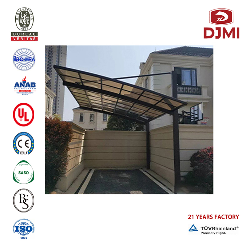 Aangepast voor deuren en terrassen Commercial Polycarbonaat Carport Canopy Multifunctionele Gazebo High Snow Low Carport Aluminum Trek Carports Canopy Professional Outdoor Shed Villa Carport Met Arched Roof Trek Carports