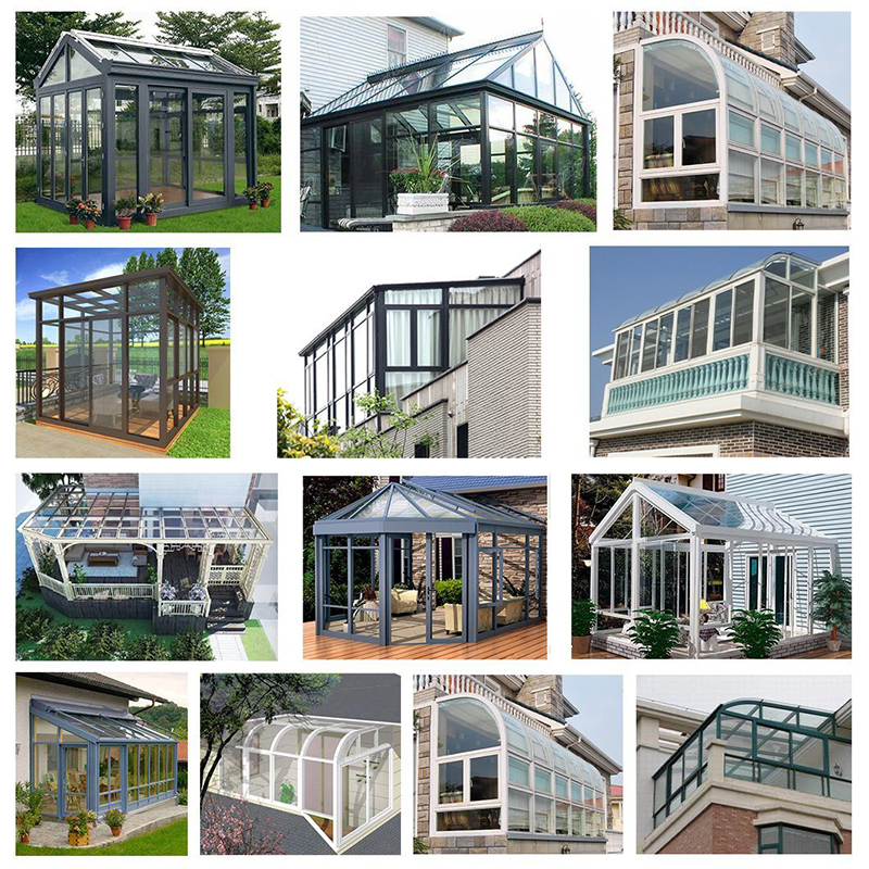 Multifunctionele High Quality Aluminum Glass Tempered Sunroom Veranda Sun Room Professional Customized Sun Tempered Glass House Balcony Sunroom New Design Room Sun House Tempered Glass Best Seller Sunroom