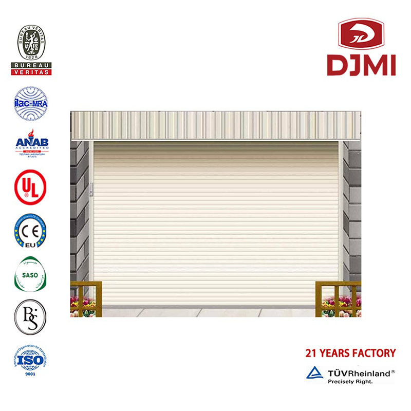 Multifunctionele Aluminum Rolling Deur Prijzen Commerciële Garage Deuren Professional Electric Aluminum Roller Double Deur Residential Garage Deuren Nieuwe Design Double Layer Slat Aluminum Roller Metal Building Garage Deuren Sectorale ...