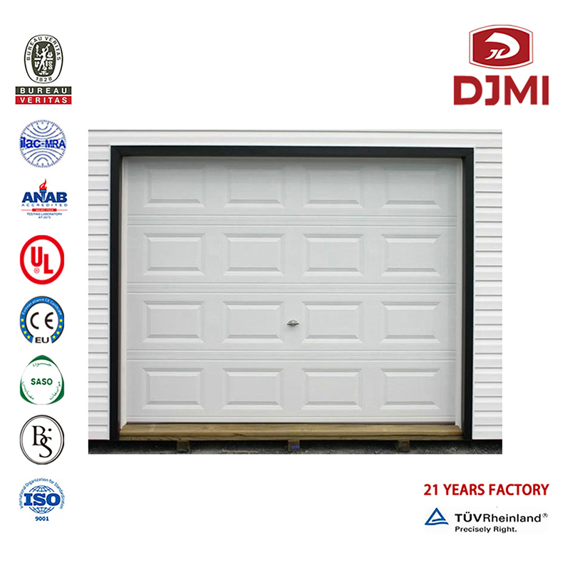 Multifunctionele White Color Roller Aluminum Prijzen Twee Garage Deur Professional Vertical Aluminum Fabrikant Rolling Best Electric Up and Over Garage Doors New Design Powder Coating Automatic Deur Roller Garage Deuren